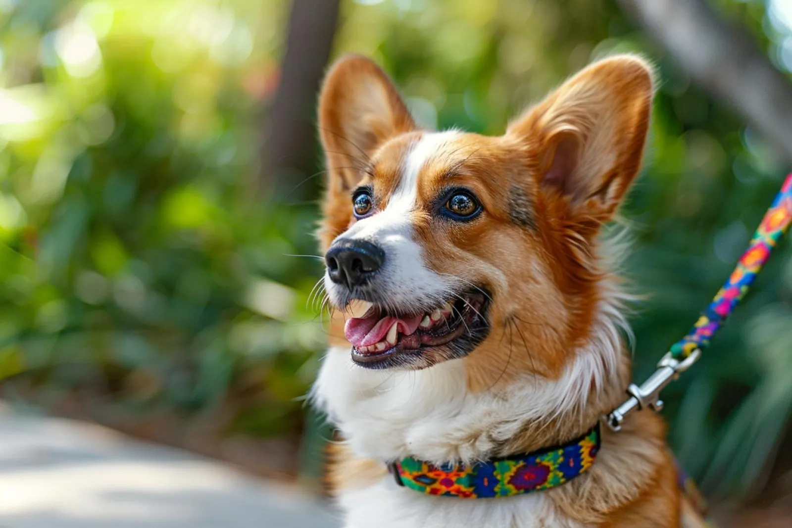 Un propriétaire de chien consulte des documents d’assurance dans une clinique vétérinaire, avec son animal à ses côtés.