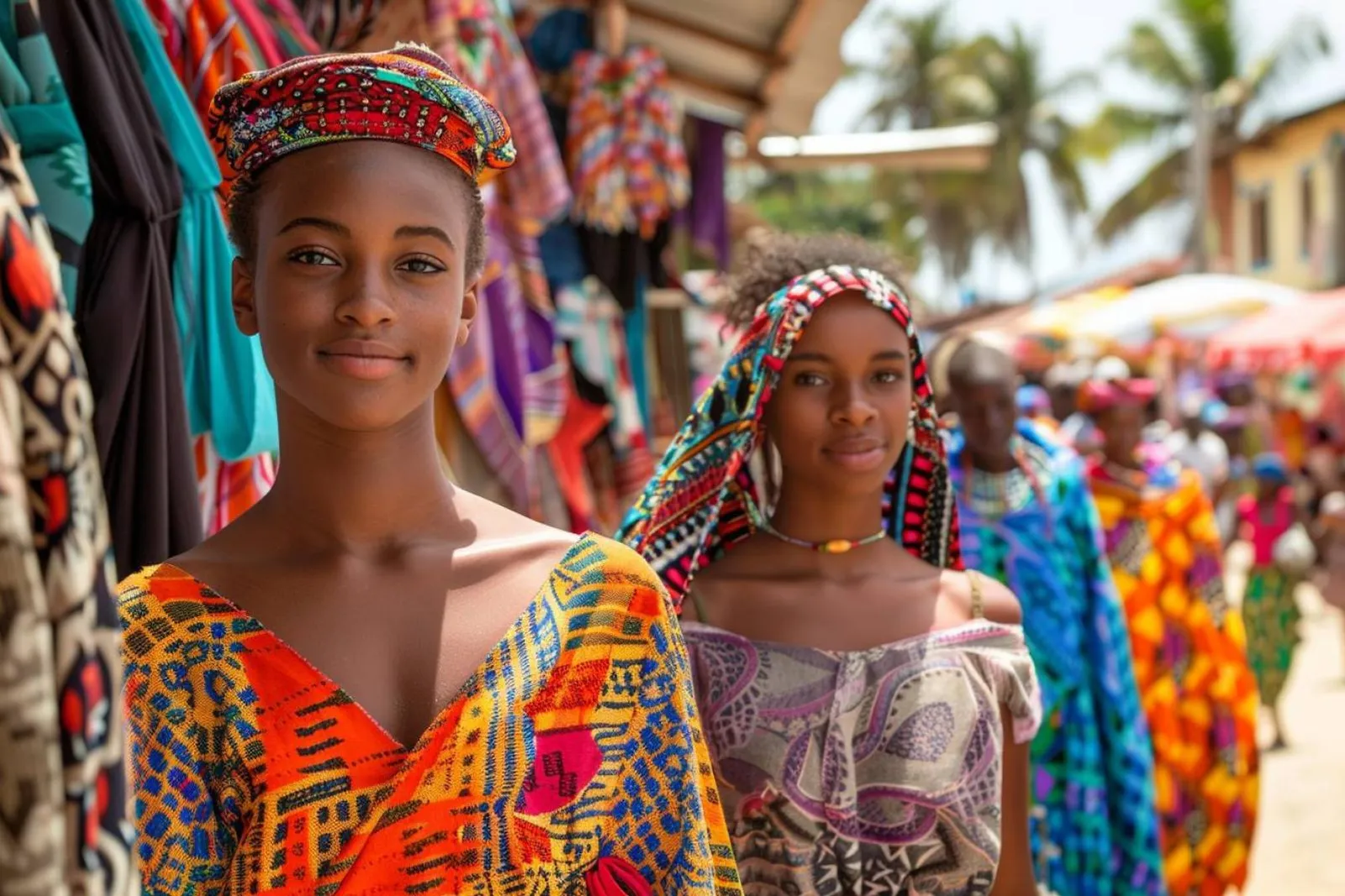 Des jeunes et des aînés de Zanzibar partagent un moment culturel autour de la musique, dans une cour baignée de lumière naturelle.