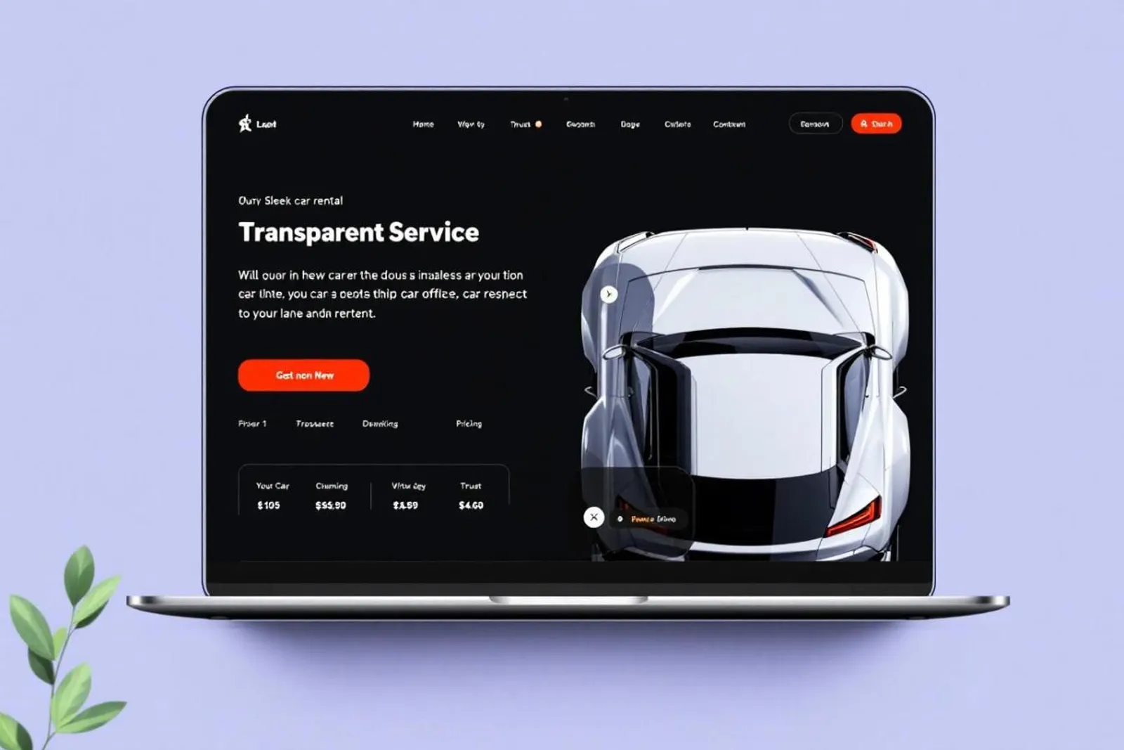 Un voyageur compare une réservation de location de voiture sur ordinateur portable, avec des clés et un contrat visibles sur une table lumineuse.
