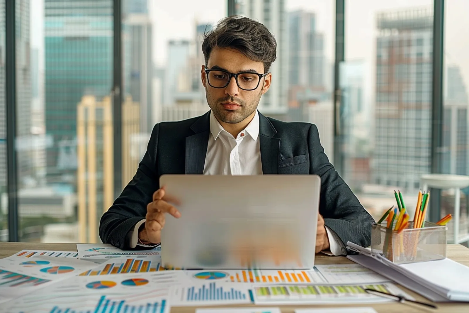 Une data analyste examine des tableaux de bord et des requêtes SQL sur un poste de travail moderne.